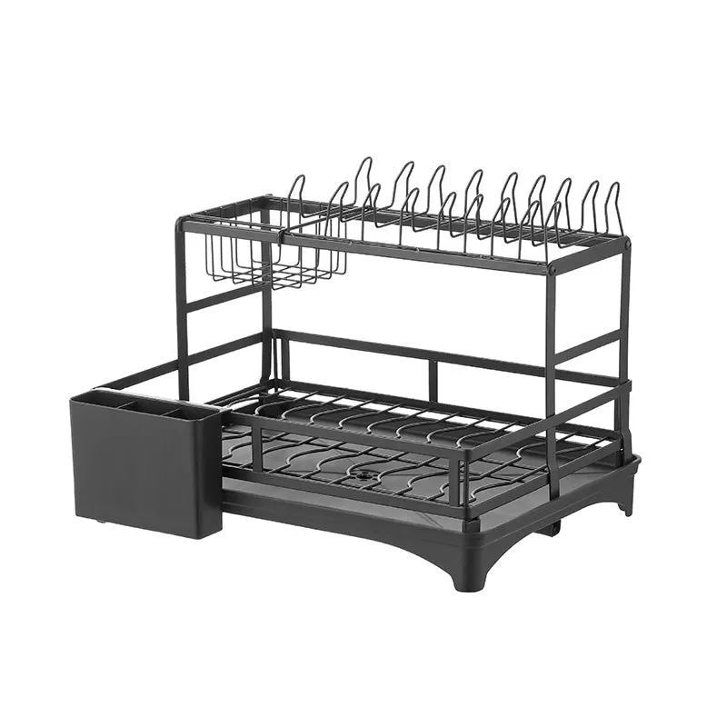 Orho Two Tier Dish Rack - Black media 4