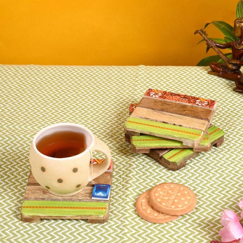 Dittaya Madhubani Coaster - Set Of Four media 3