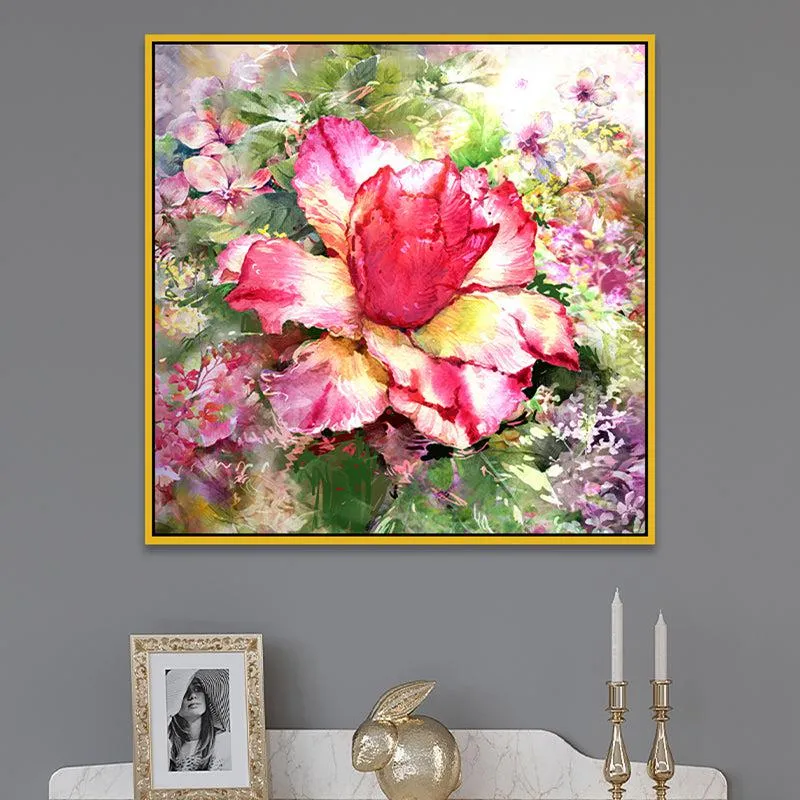 Graceful Blooms Floral Wall Painting media 4