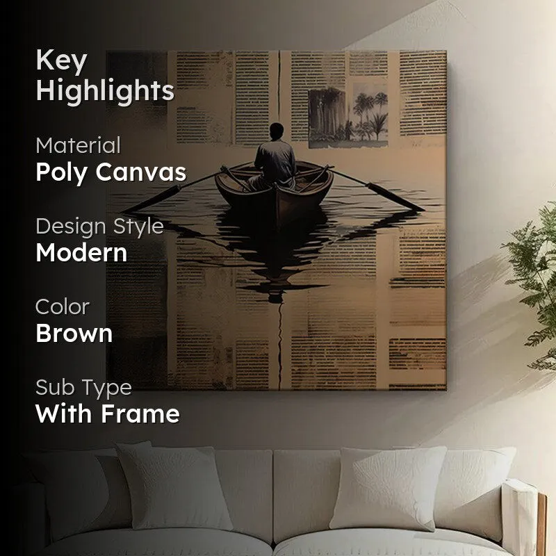 Voyage To The Sea Wall Painting media 2