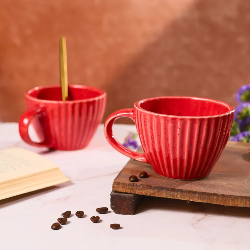 Neith Ceramic Tea Cup (230 mL Each) - Set of Two media 4