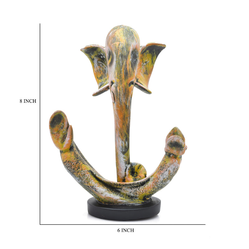 Ganapati Glow Idol - Gold media 5
