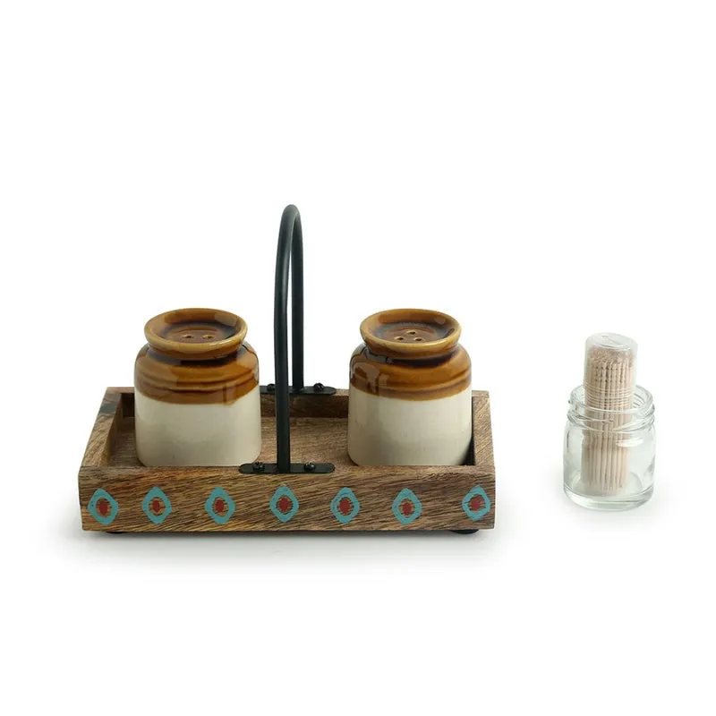 Bharni Salt & Pepper Shaker Set - Four Piece set media 5