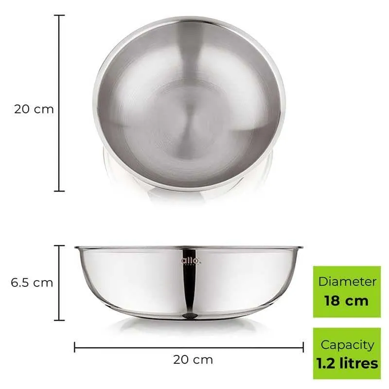 Tobie Stainless Steel Mixing Bowl - 1200 mL media 5