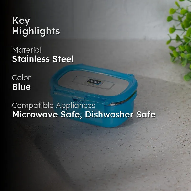 Arenda Microwave Safe Lunch Box (Light Blue) - 150 mL media 2