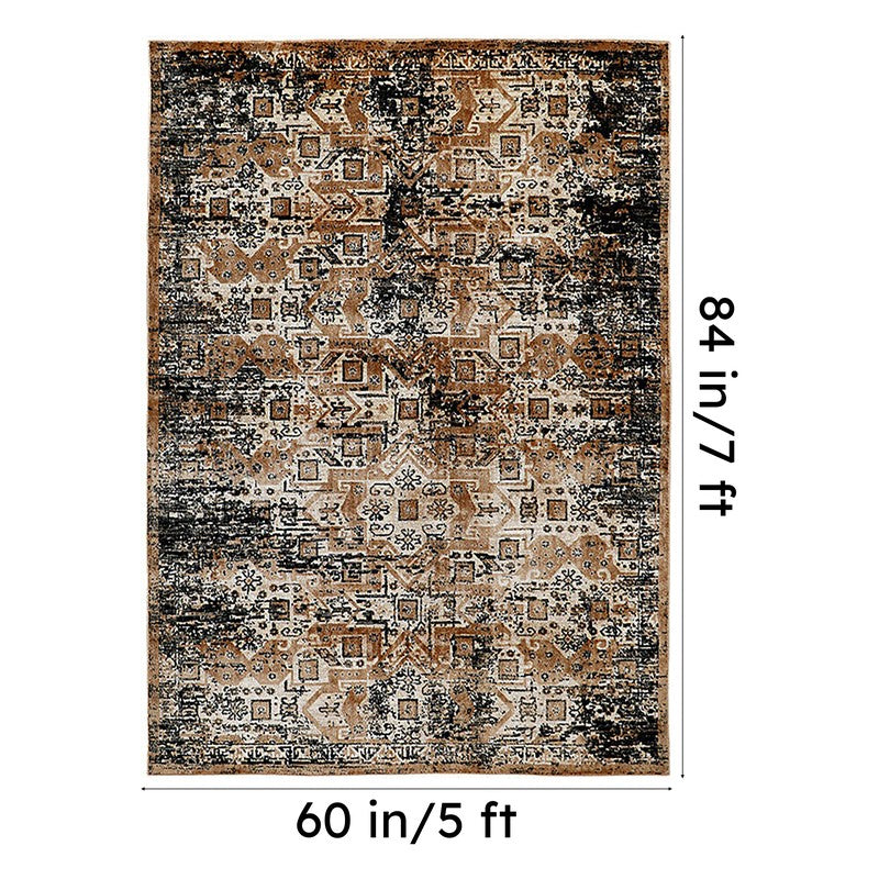 Sterlin Non-Anti Skid Carpet - Black & Brown media 5