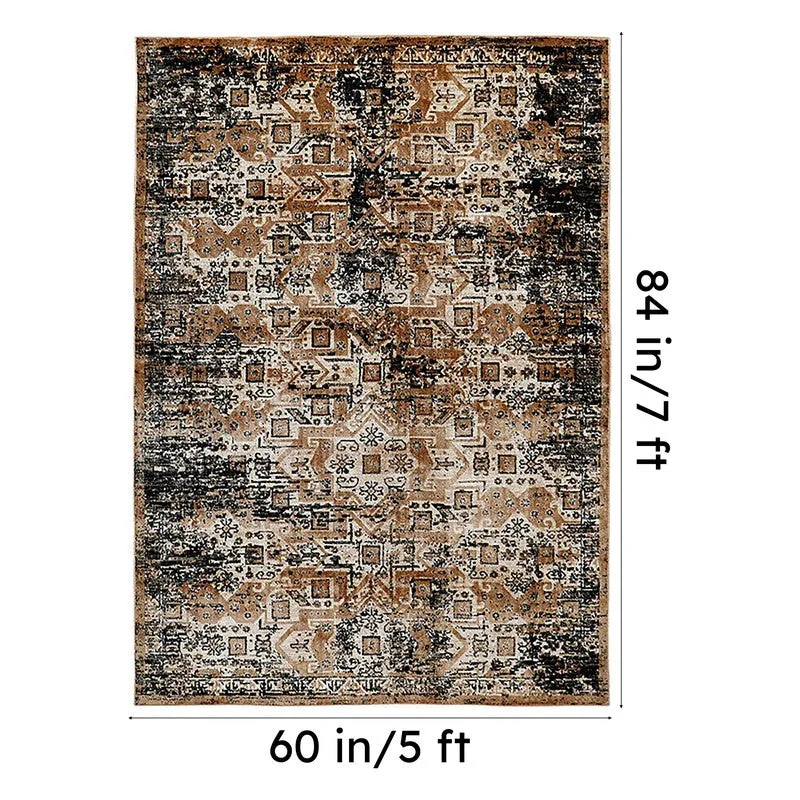 Sterlin Non-Anti Skid Carpet - Black & Brown media 5