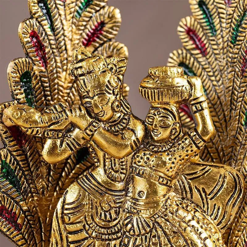 Radha Krishna Mayoor Showpiece media 5