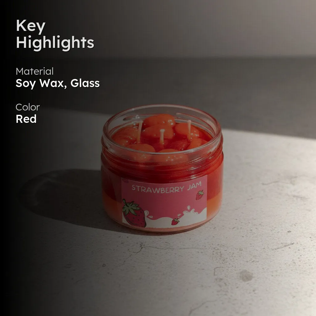 Strawberry Jam Scented Candle - Strawberry media 2