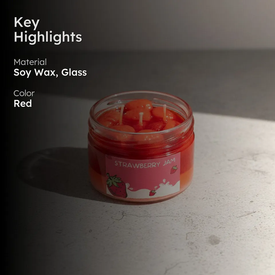 Strawberry Jam Scented Candle - Strawberry media 2