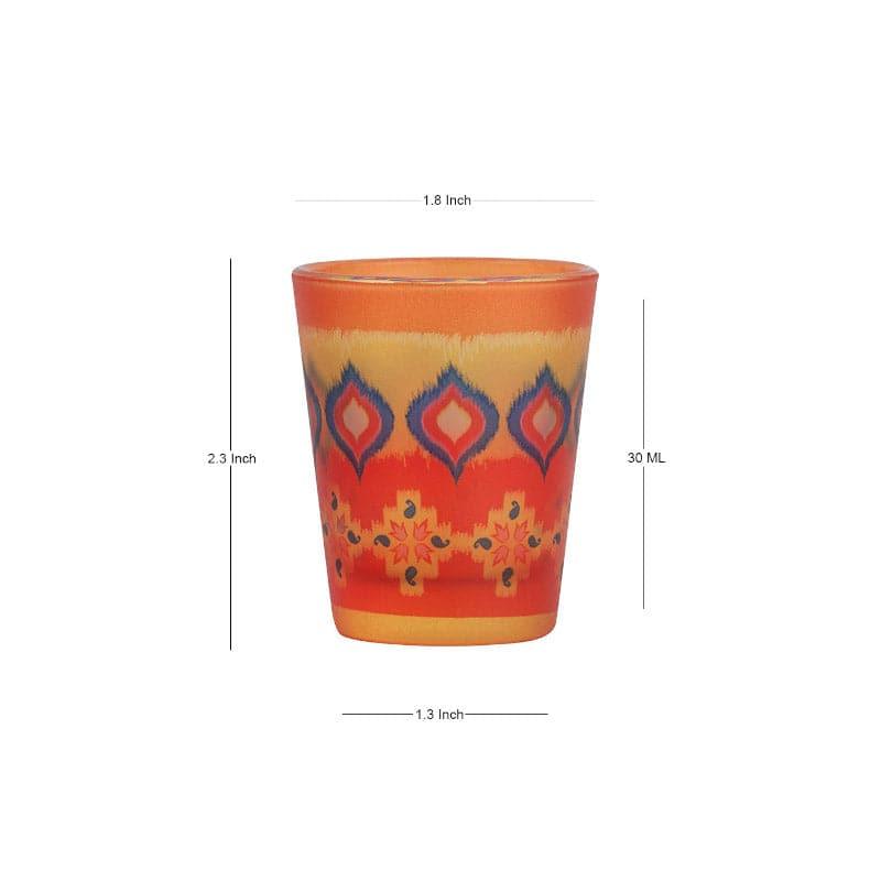 Ethnic Trove Frosted Shot Glass (30 ml) - Set Of Four media 3