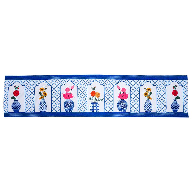 Indigo Pottery Poly Canvas Table Runner media 5