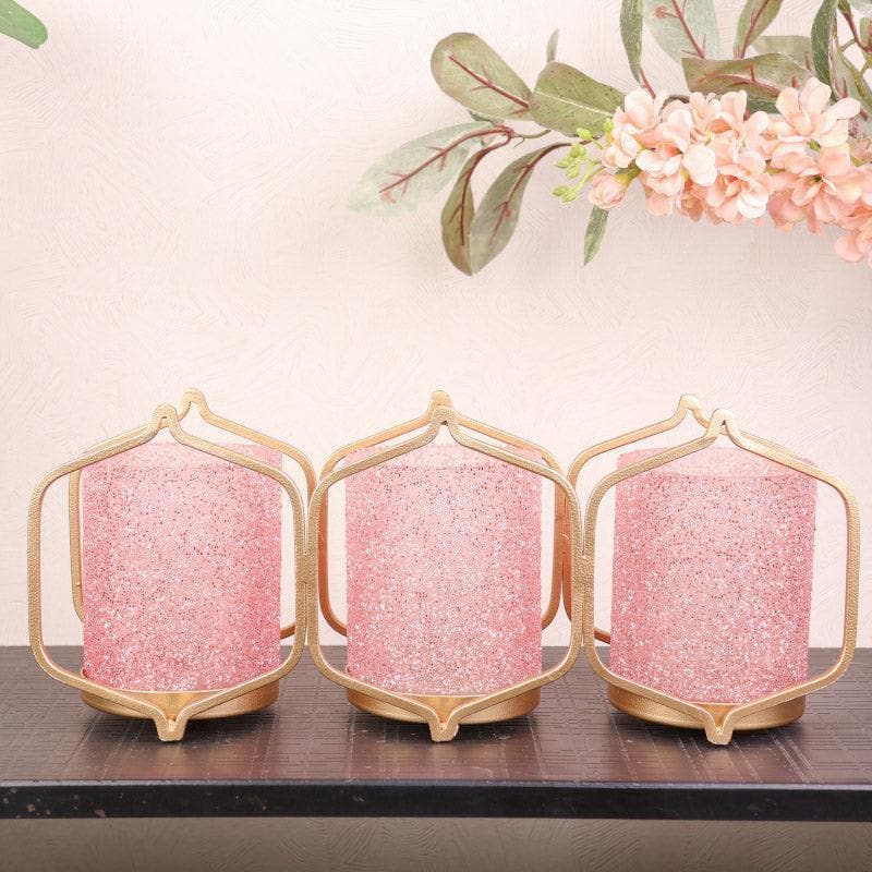 Suzette Triple Votive - Baby Pink