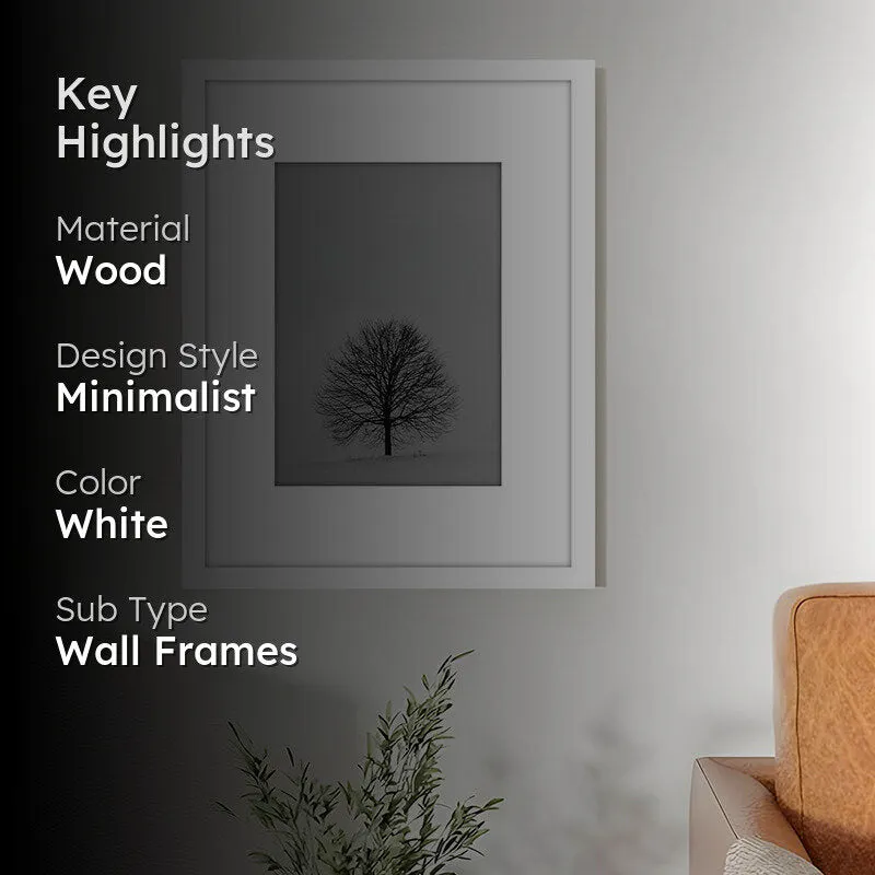 Zrato Wooden Photo Frame - White media 2
