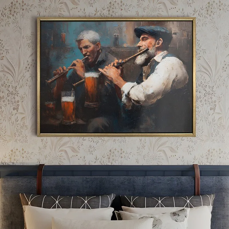 Fiddle & Ale Canvas Wall Painting With Frame media 5