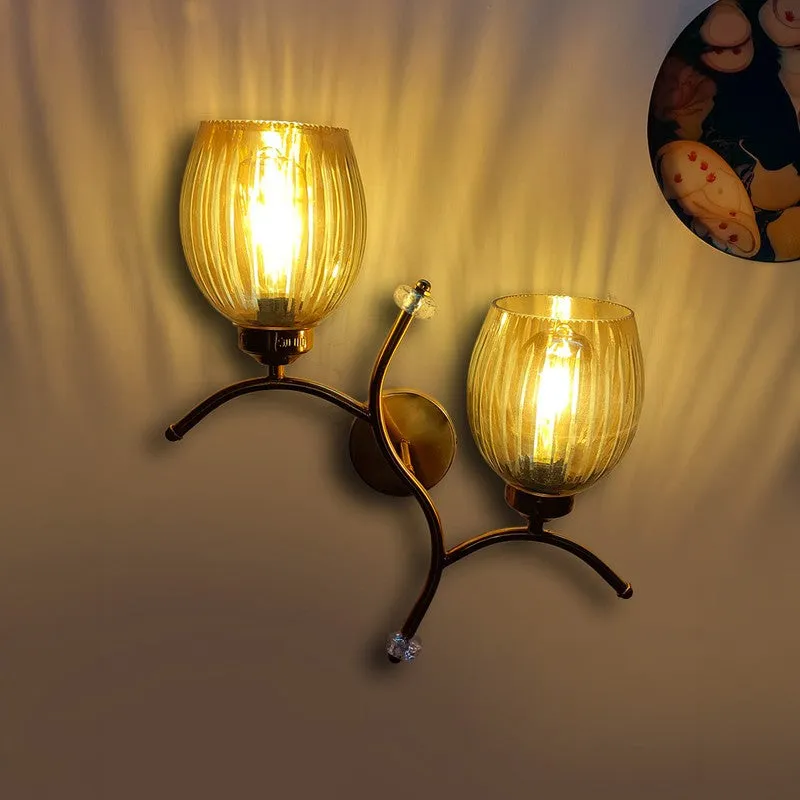 Tintara Glow Twin Glass Wall Lamp - Transparent media 6