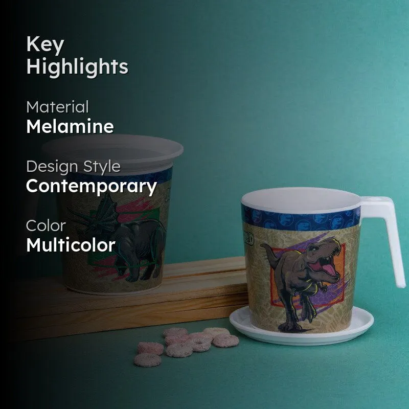 Servewell Jurrasic Melamine Coffee Mug (320 mL Each) - Set of Two media 2