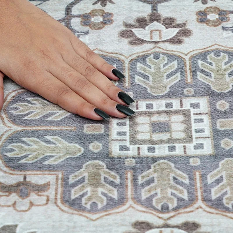 Barakah Ethnic Prayer Mat (Grey) - 550 GSM media 6