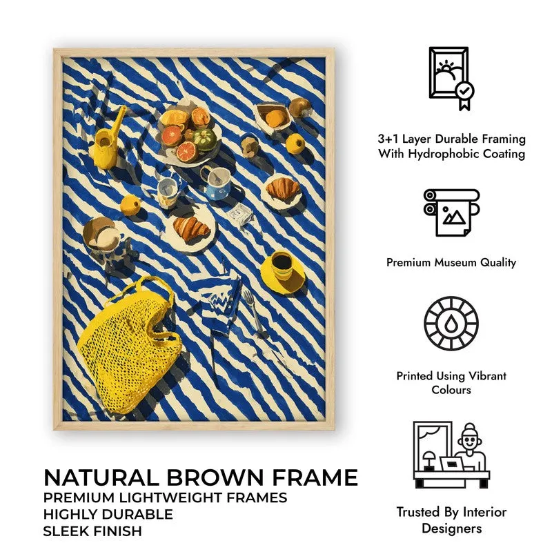 Bistrova Canvas Wall Painting With Brown Frame media 10