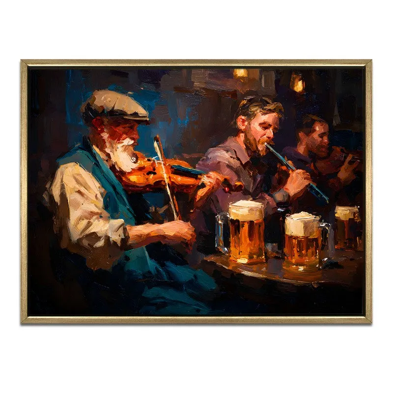 Tavern Tunes Canvas Wall Painting With Frame media 3