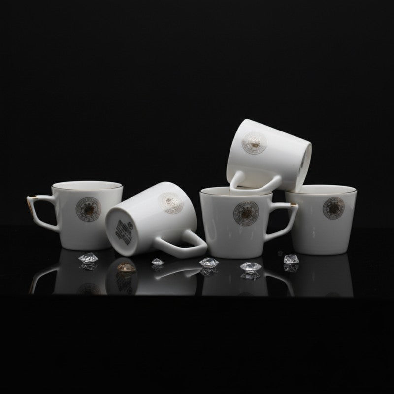 Ivoree Bone China Tea Cup (90 mL Each) -  Set of Five media 5