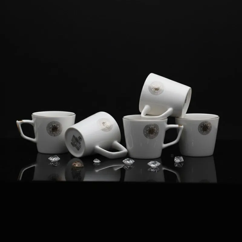 Ivoree Bone China Tea Cup (90 mL Each) - Set of Five media 5