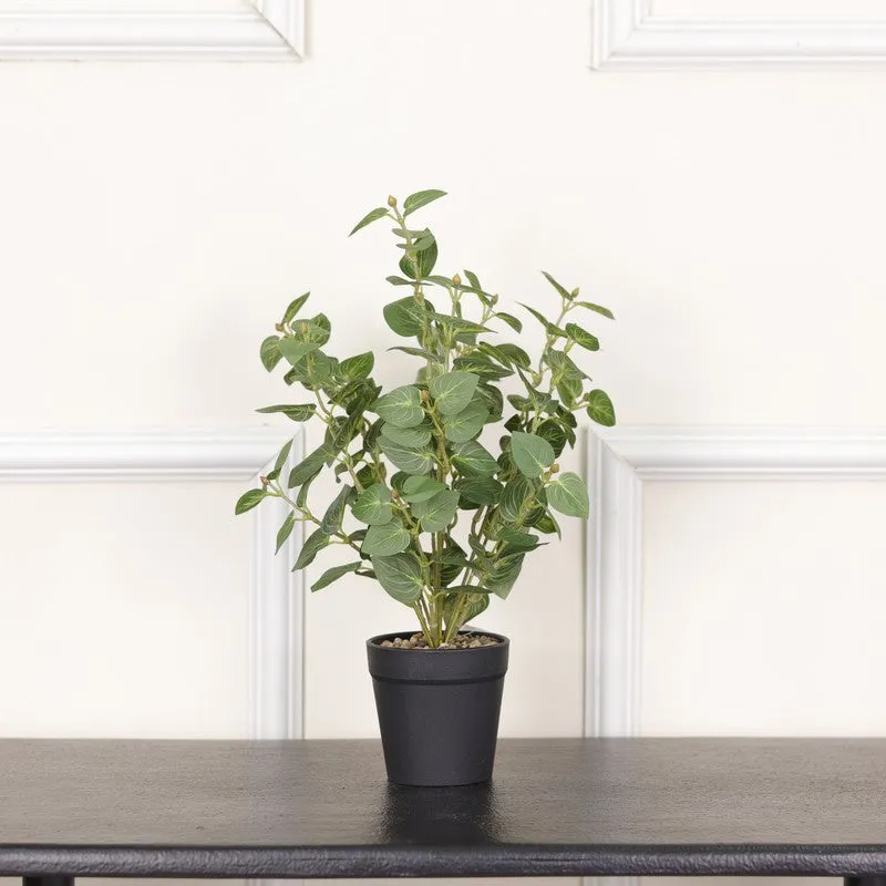 Artificial Natural Looking Pothos Big Plant With Black Fiber Pot (Green) - 1.4 Feet media 3