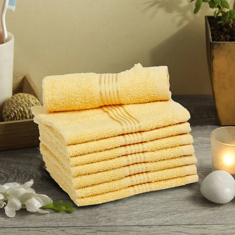 Bodil Face Towel (Yellow) - Set Of Eight media 1