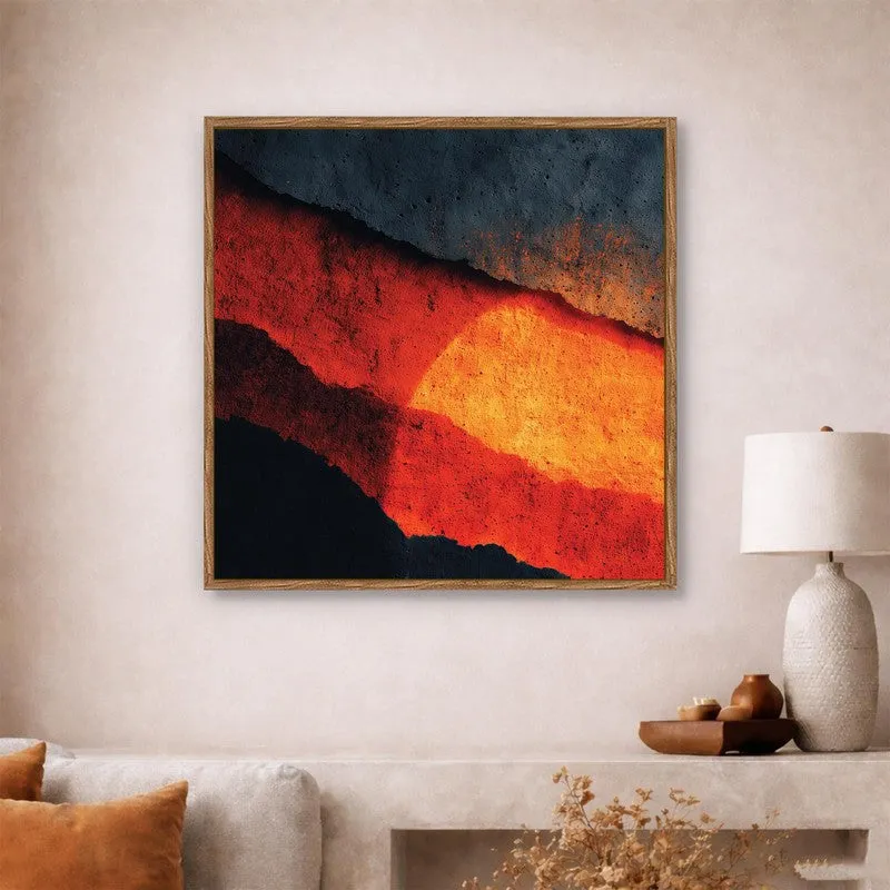 The Lava Lines Canvas Wall Art With Frame media 4