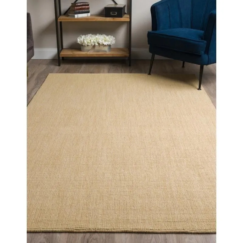 Ethereal Hand Loomed Wool Rug - Beige media 3