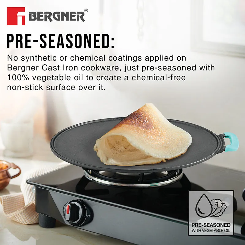 Bergner Arden Induction Safe Cast Iron Dosa Tawa - 31 cm media 7