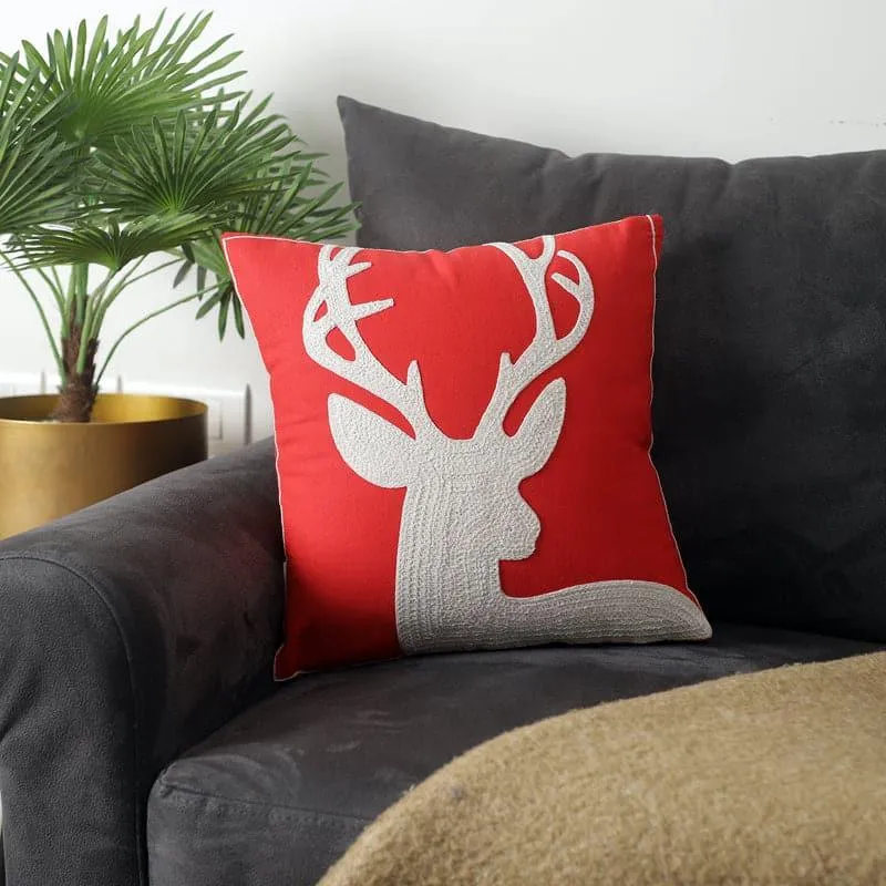 Deer Silhouette Cushion Cover media 1