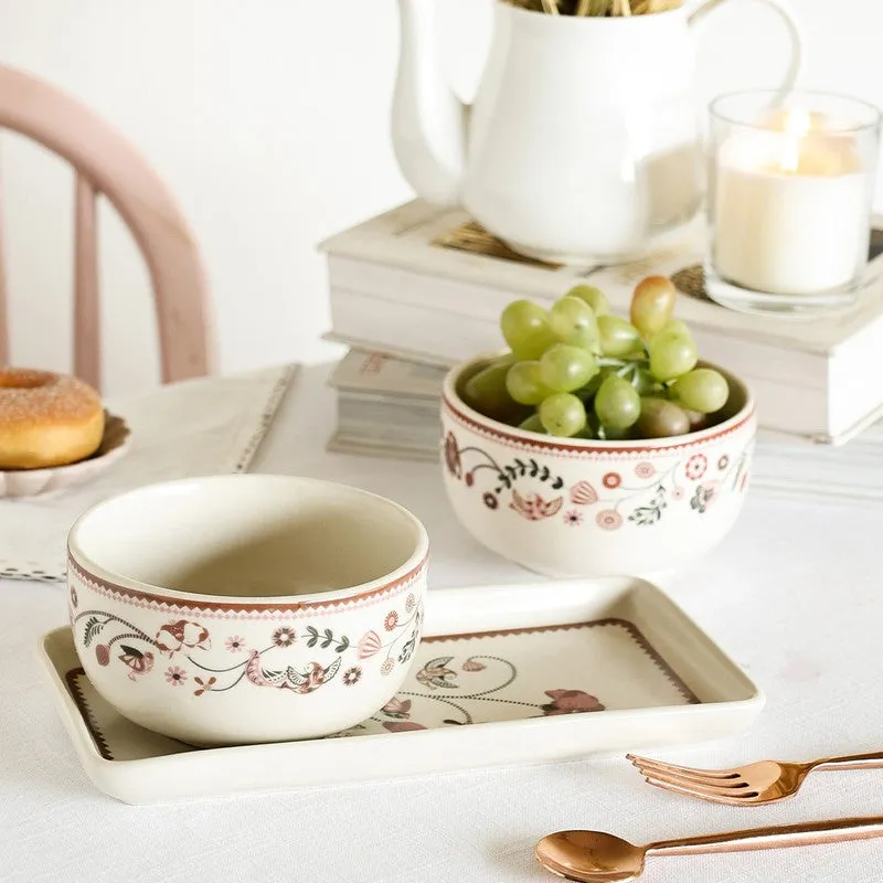 Magique by the Wishing Chair Kalahari 2 Ceramic Bowls & 1 Ceramic Platter Gift Box Set - Three Piece Set media 2