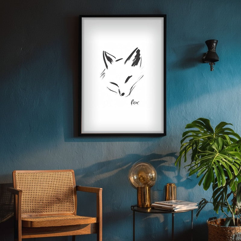 Fox Novo Archival Canvas Wall Art - Black Frame media 4