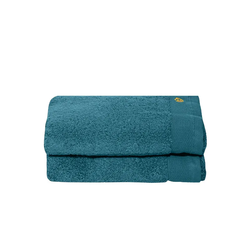 Micro Cotton Soft Serenity Solid Hand Towel (Blue) - Set Of Two media 5