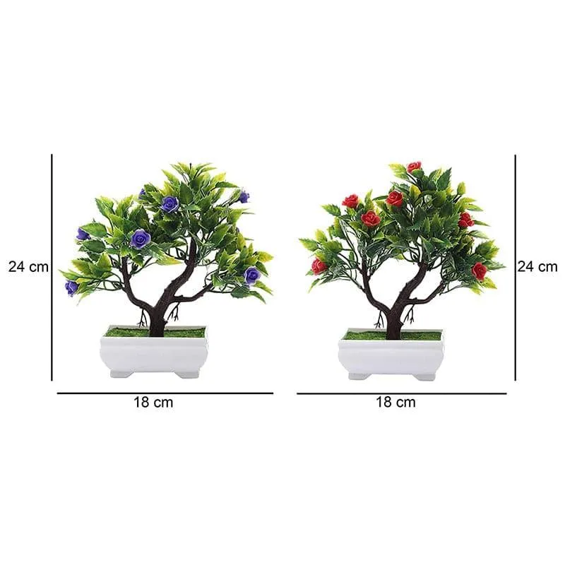 Fara Faux Plant In Nesha Pot (24 cms) - Set Of Two media 4