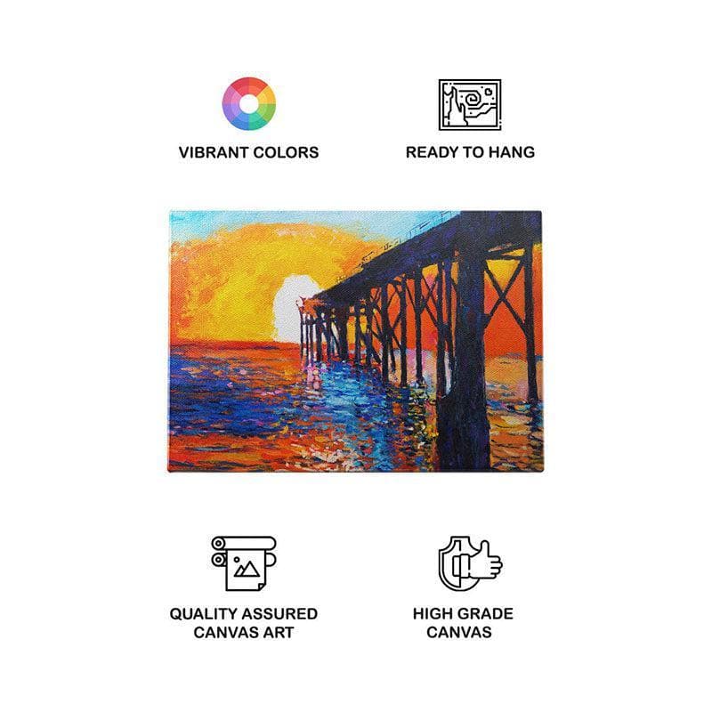 Ocean View Canvas Wall Painting - Gallery Wrap media 4