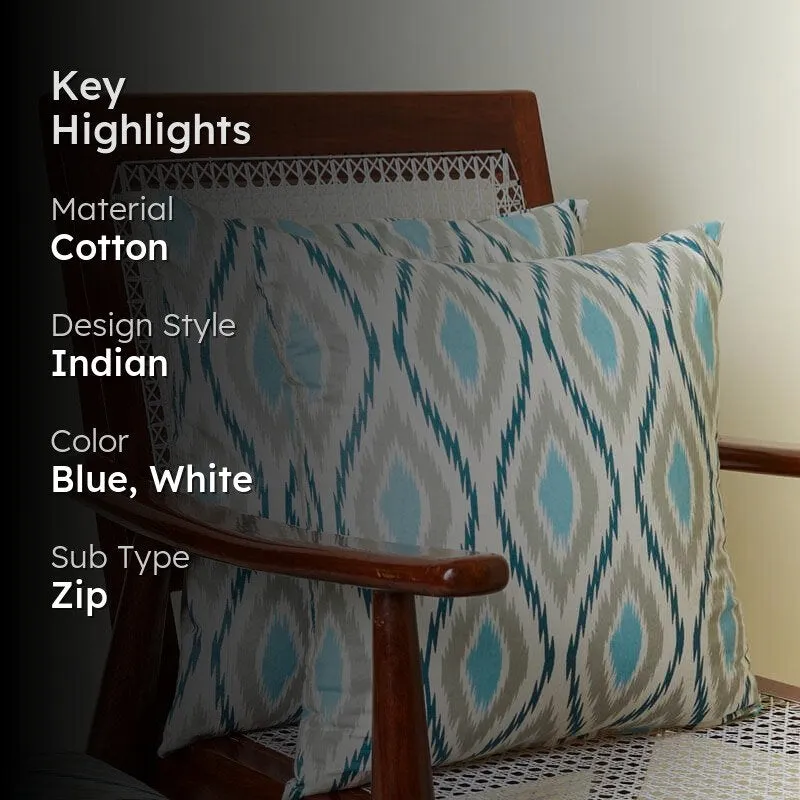 Ikat Rhombi Cushion Cover - Set Of Two media 2