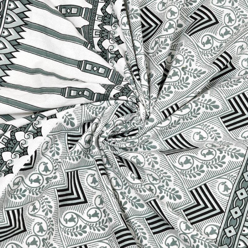 Lux-Raven Cotton Bedsheet (Green) - 260 TC media 3
