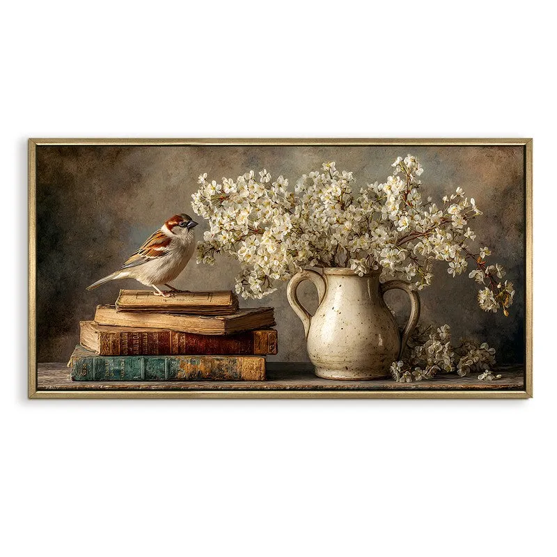 Floral Display Canvas Wall Painting With Frame media 3