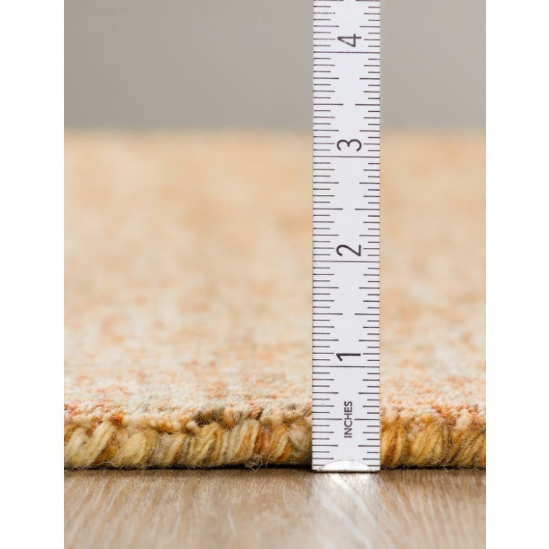 Leyla Hand Woven Wool Rug - Rust media 8