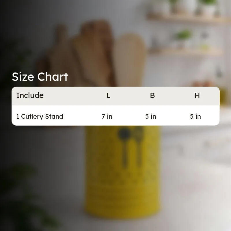 HomeSmart Sturdy Cutlery Stand -Yellow media 8