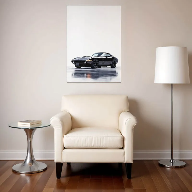 Midnight Racer Wall Poster - Black media 1