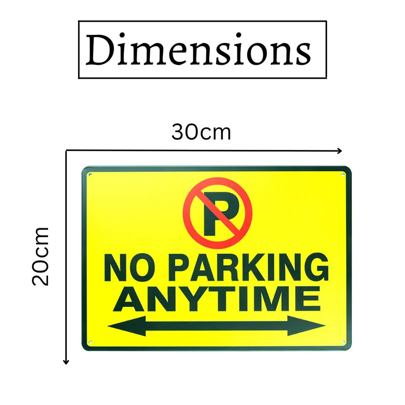 No Parking Retro Metal Wall Accent media 7