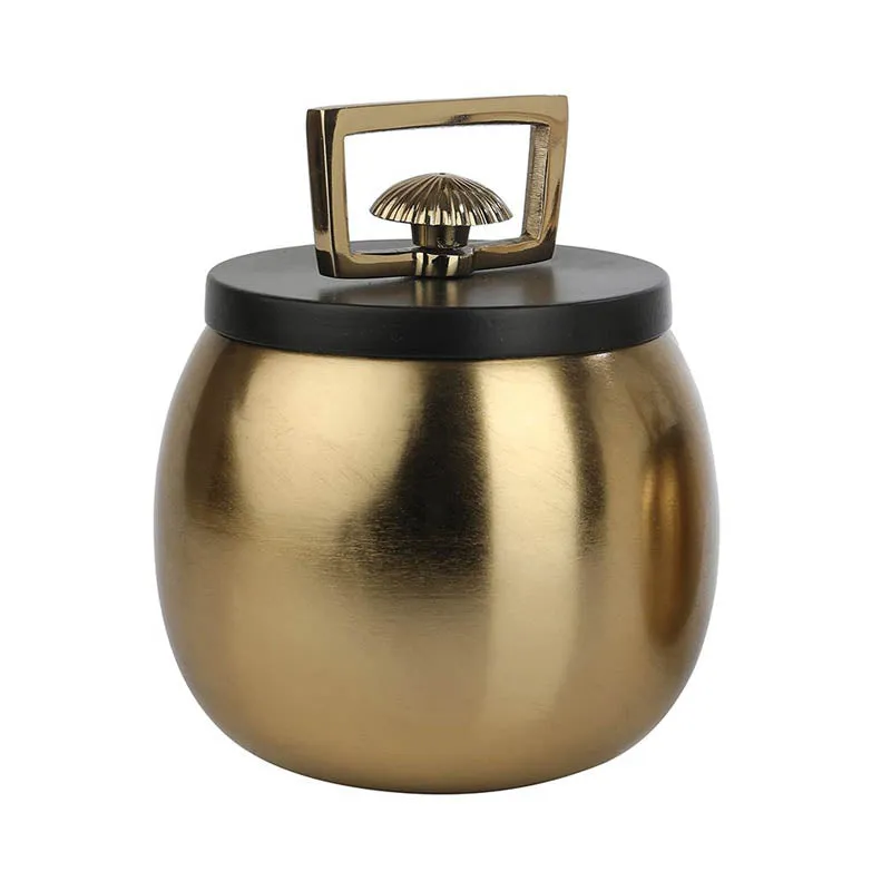 Jarrah Storage Jar (Gold & Black) - Large media 3