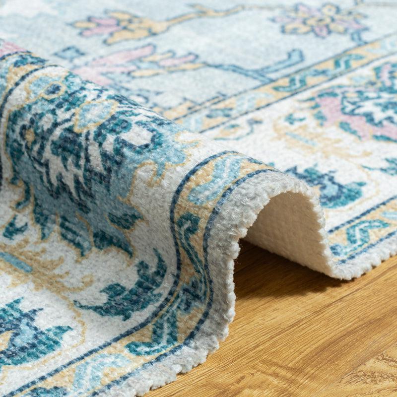 Fayla Hand Woven & Printed Cotton Dhurries media 5
