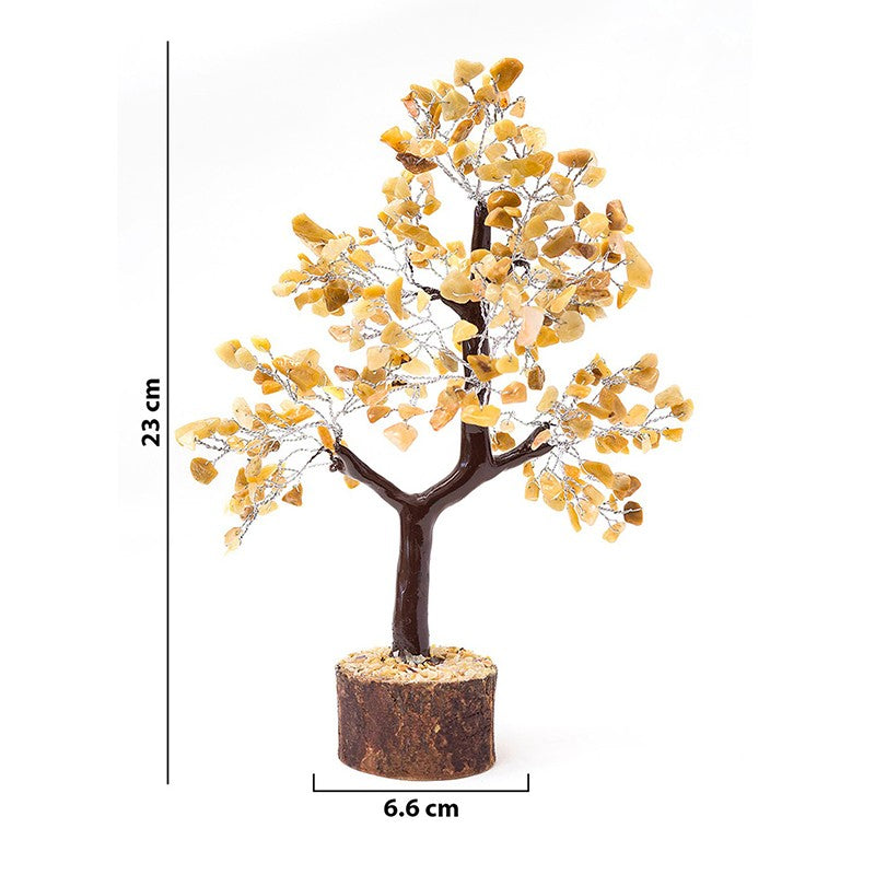 Elina Crystal Stone Wish Tree Showpiece - Yellow media 8