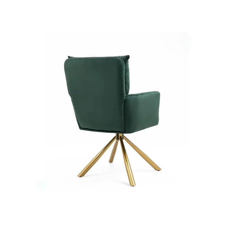 Arvella Neem Wood Accent Chair - Green media 6