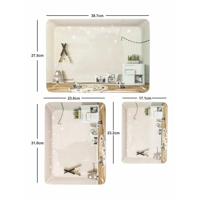 Servewell Living Lace Serving Tray - Set Of Three media 4
