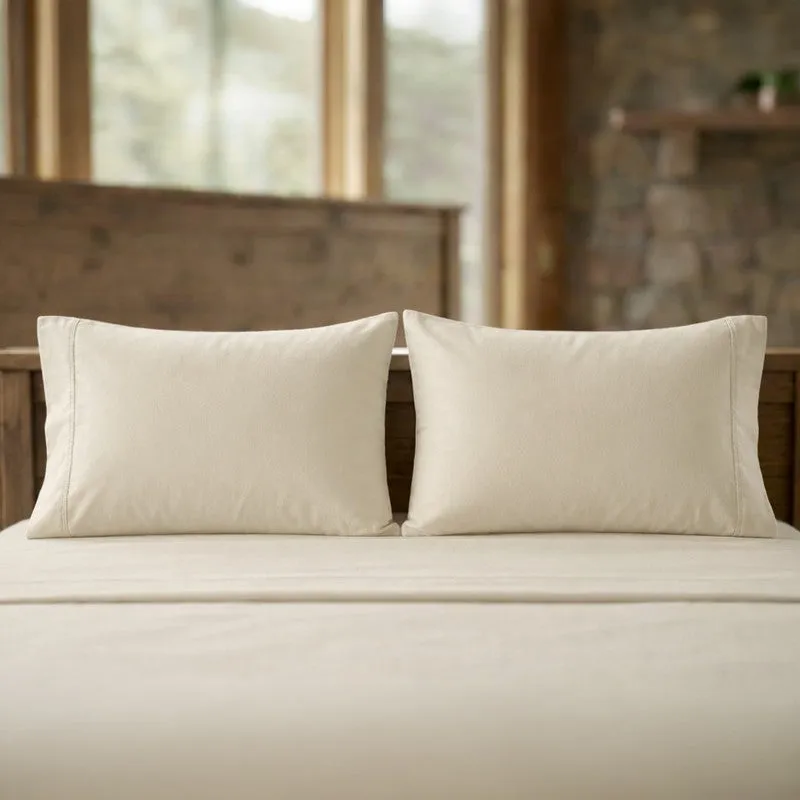 SnowHug White Pillow Covers (120 GSM) - Set Of Two media 4